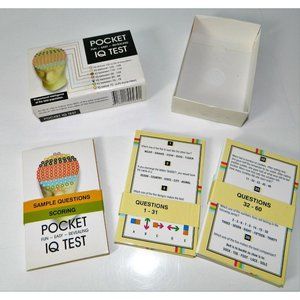 Pocket IQ Test...By Dynamo House, Great Party Favor Game Information Smart Intel
